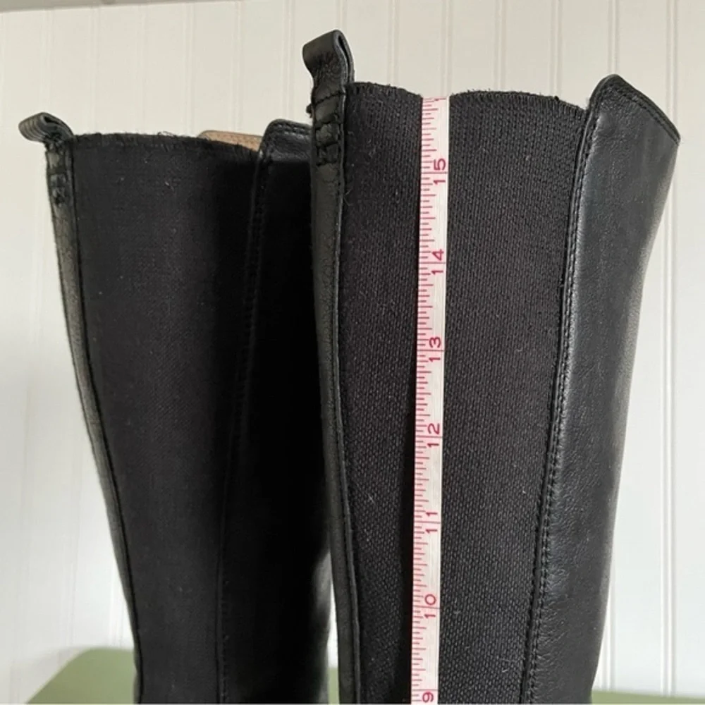 Frye MOLLY GORE Riding Boots in Black Buffalo Leather *Mexico* - Picture 7 of 10